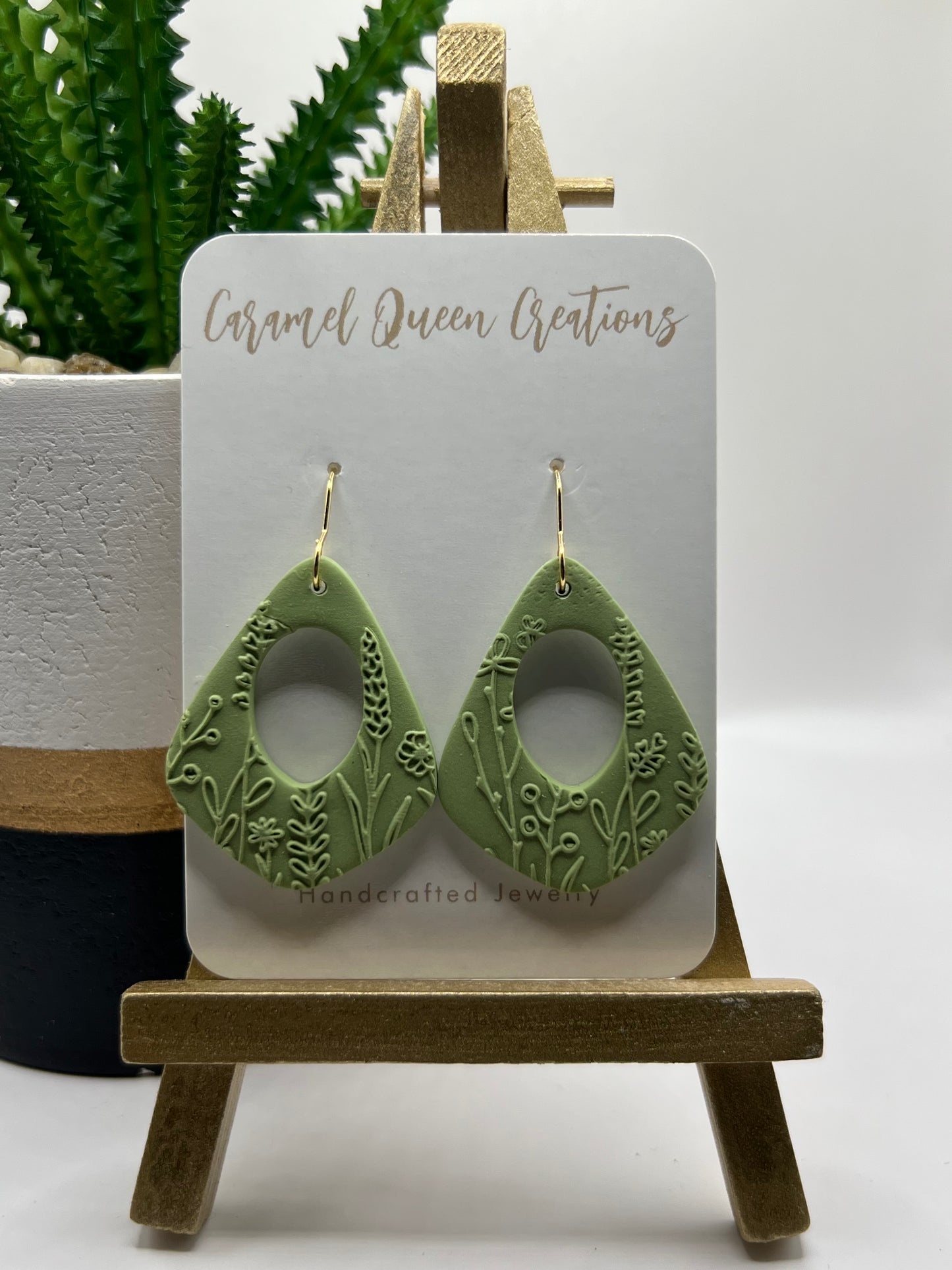 Pastel floral dangles