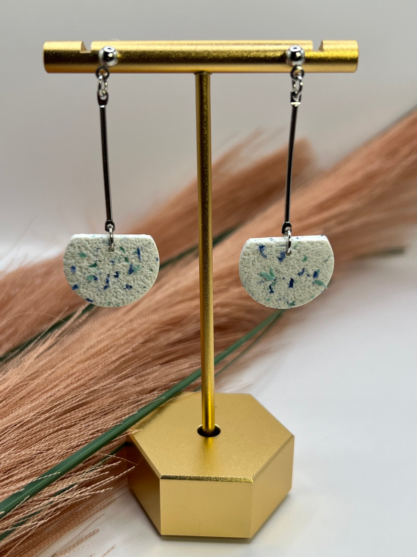 Long confetti dangles