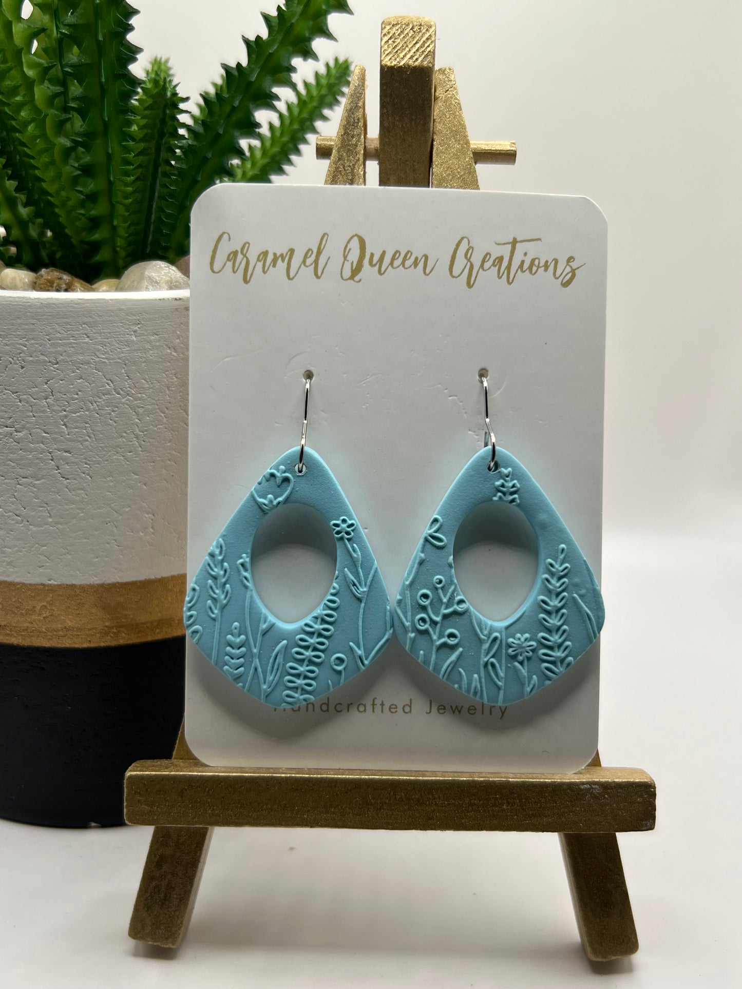 Pastel floral dangles