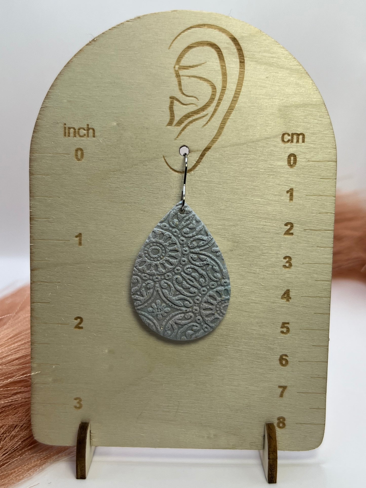 Lavender teardrop dangles
