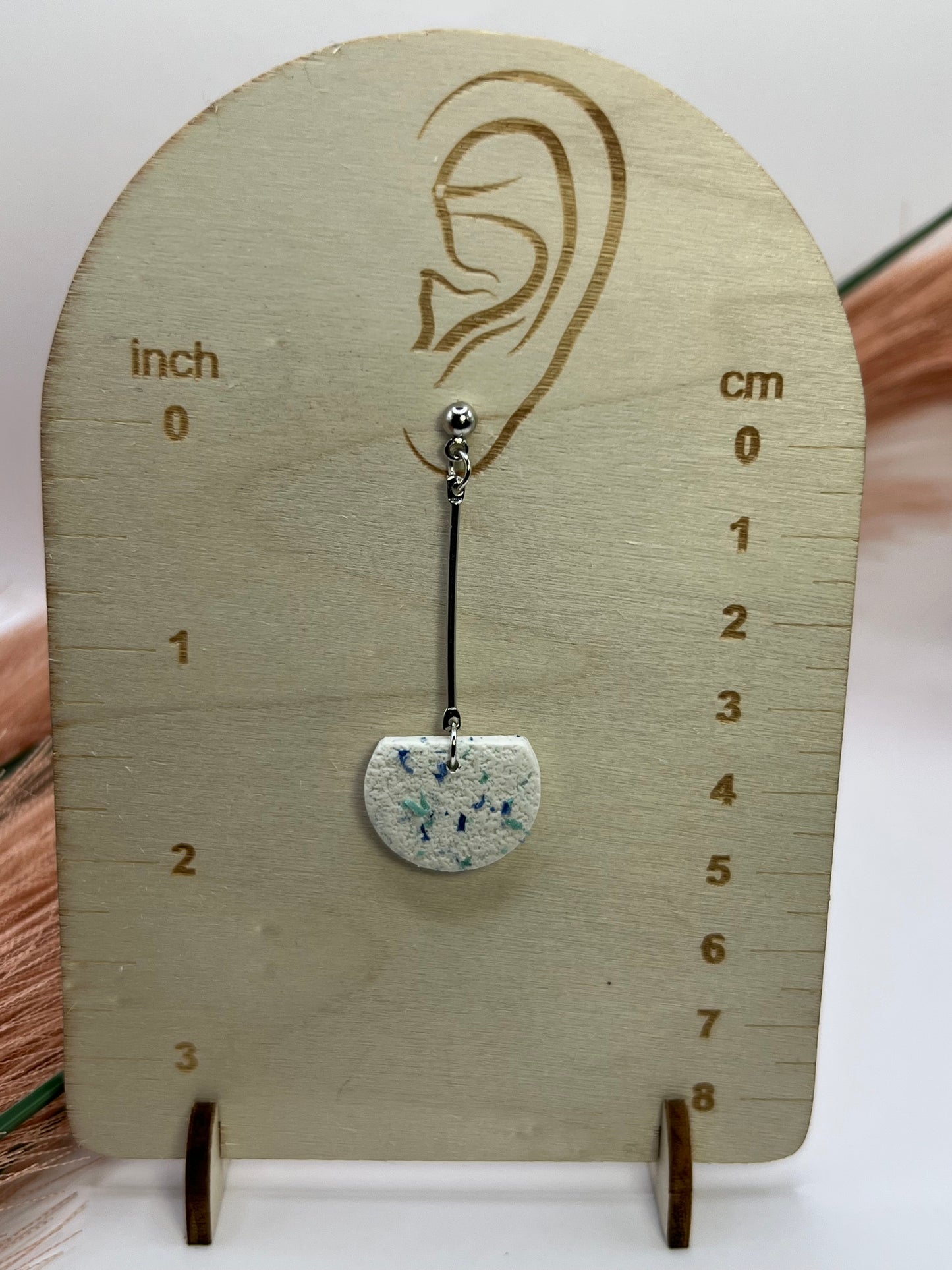 Long confetti dangles