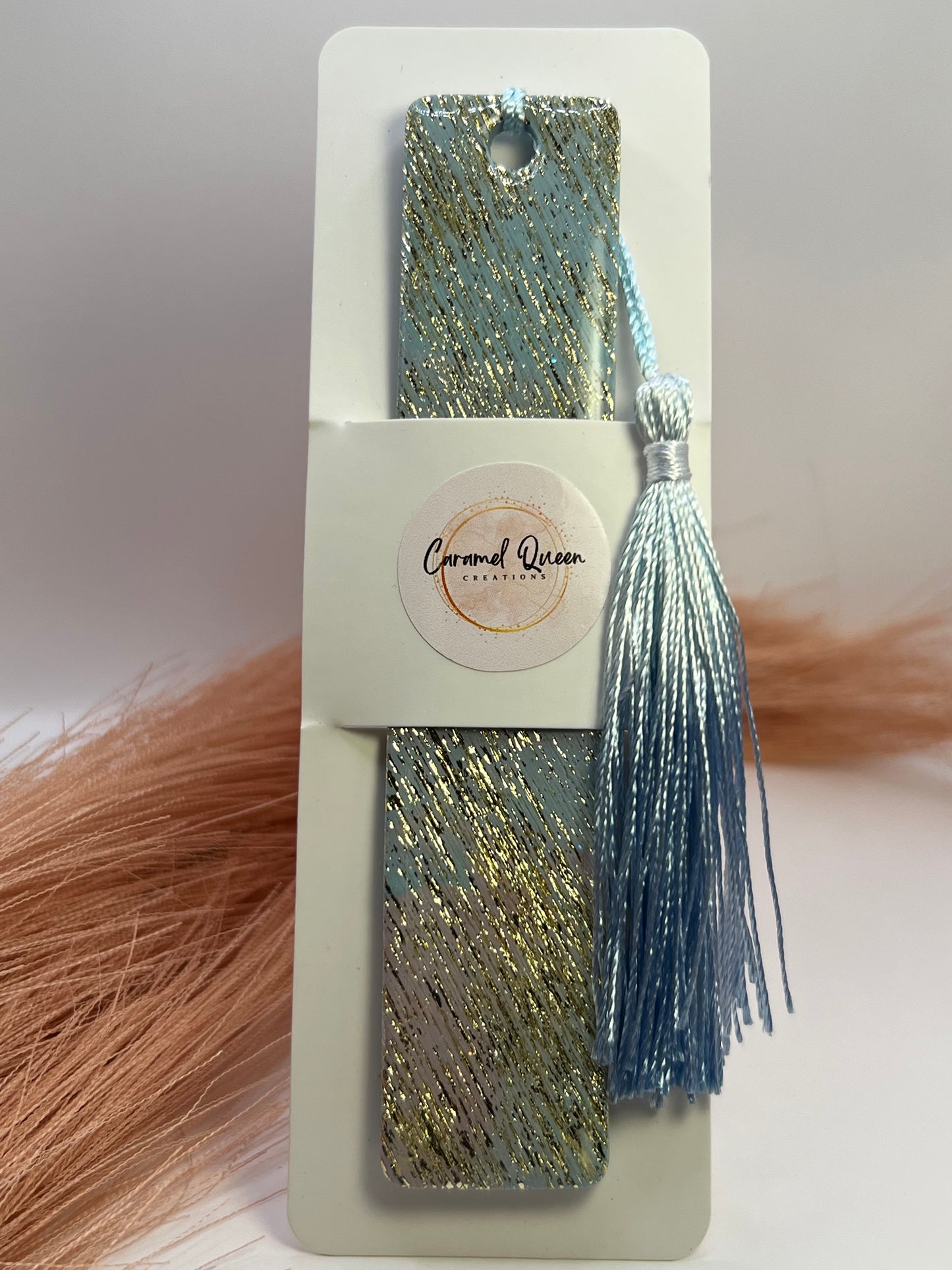 Baby blue bookmark