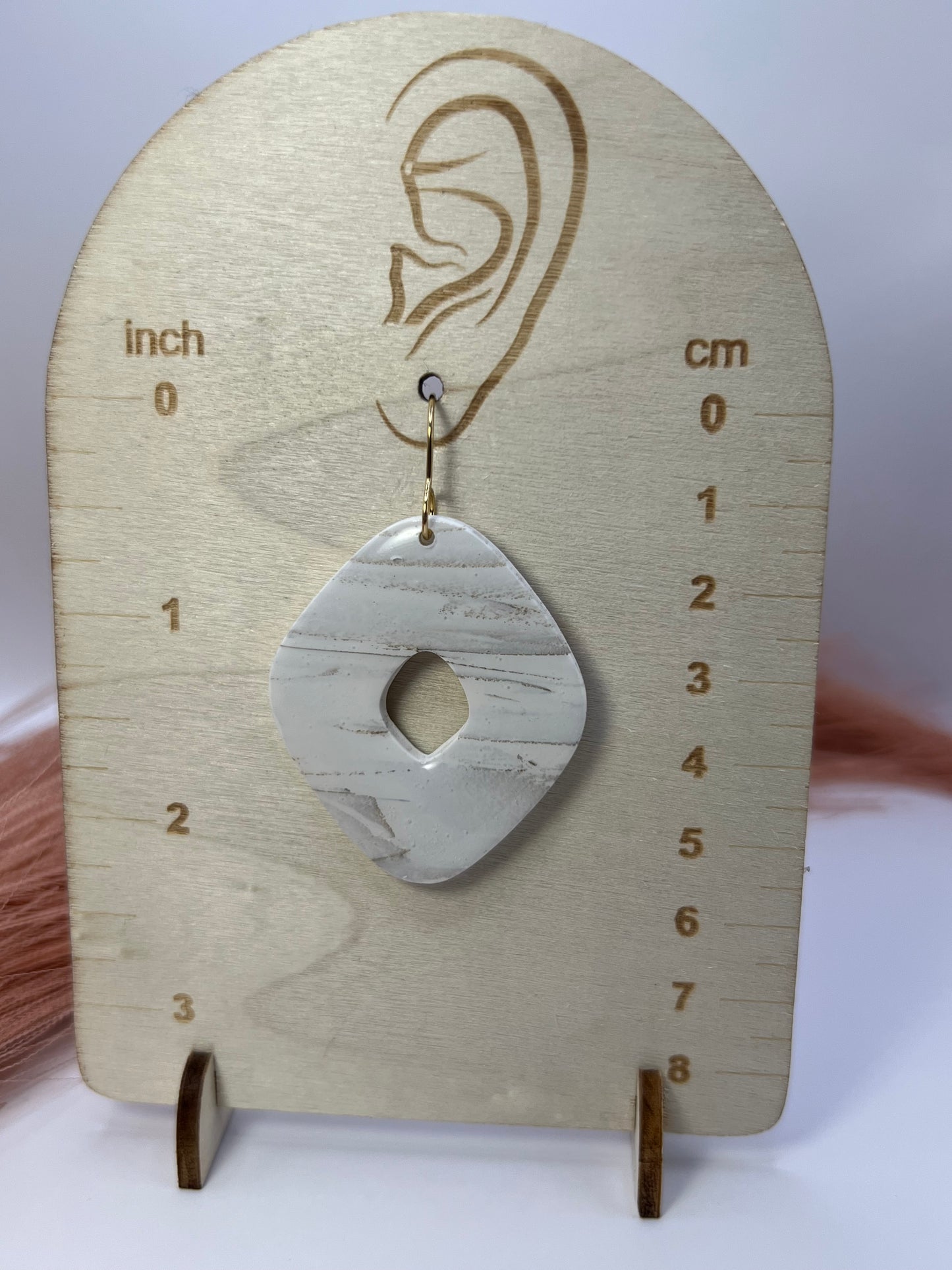 Diamond gold and white dangles