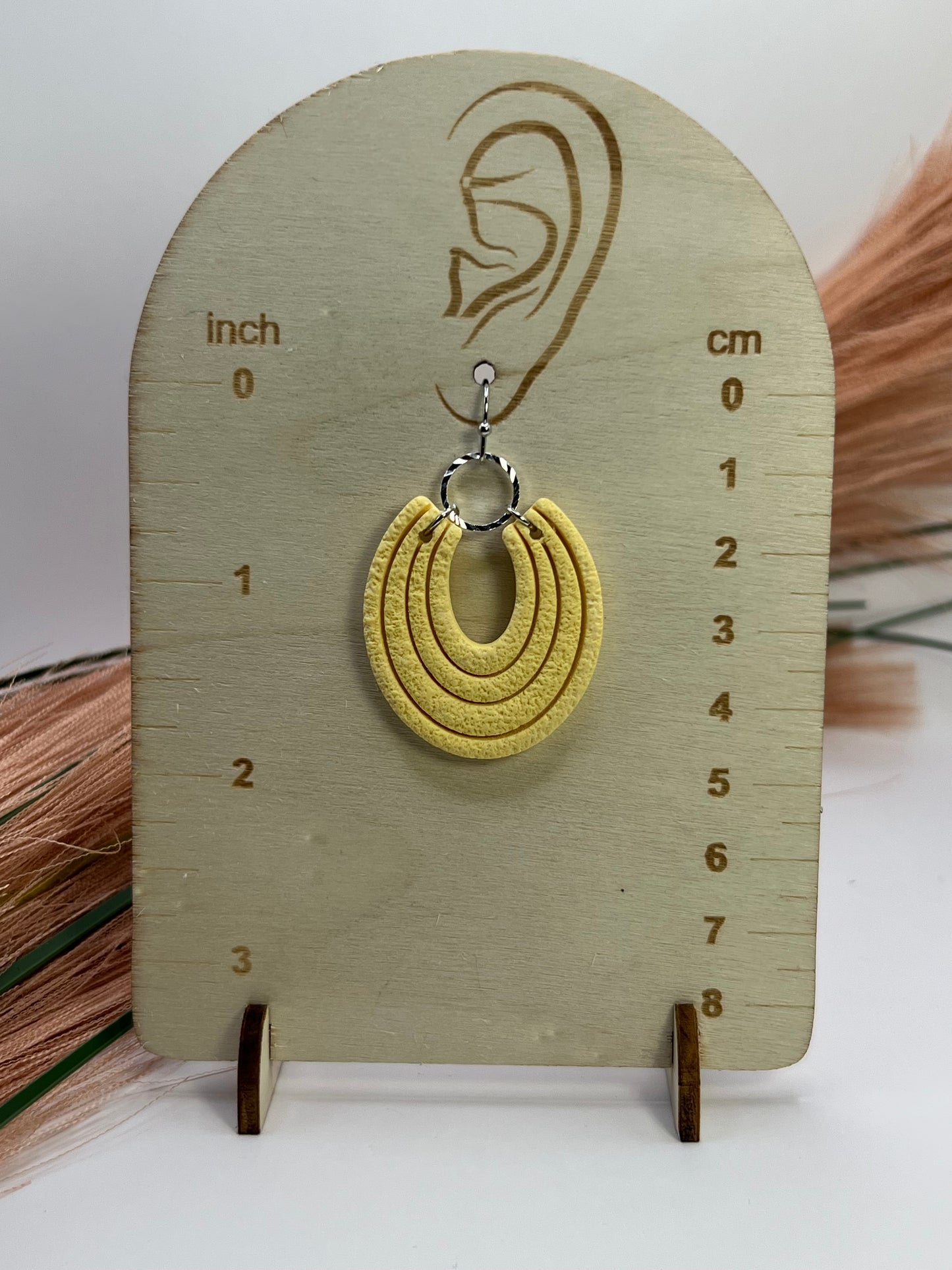 Yellow imprinted dangles