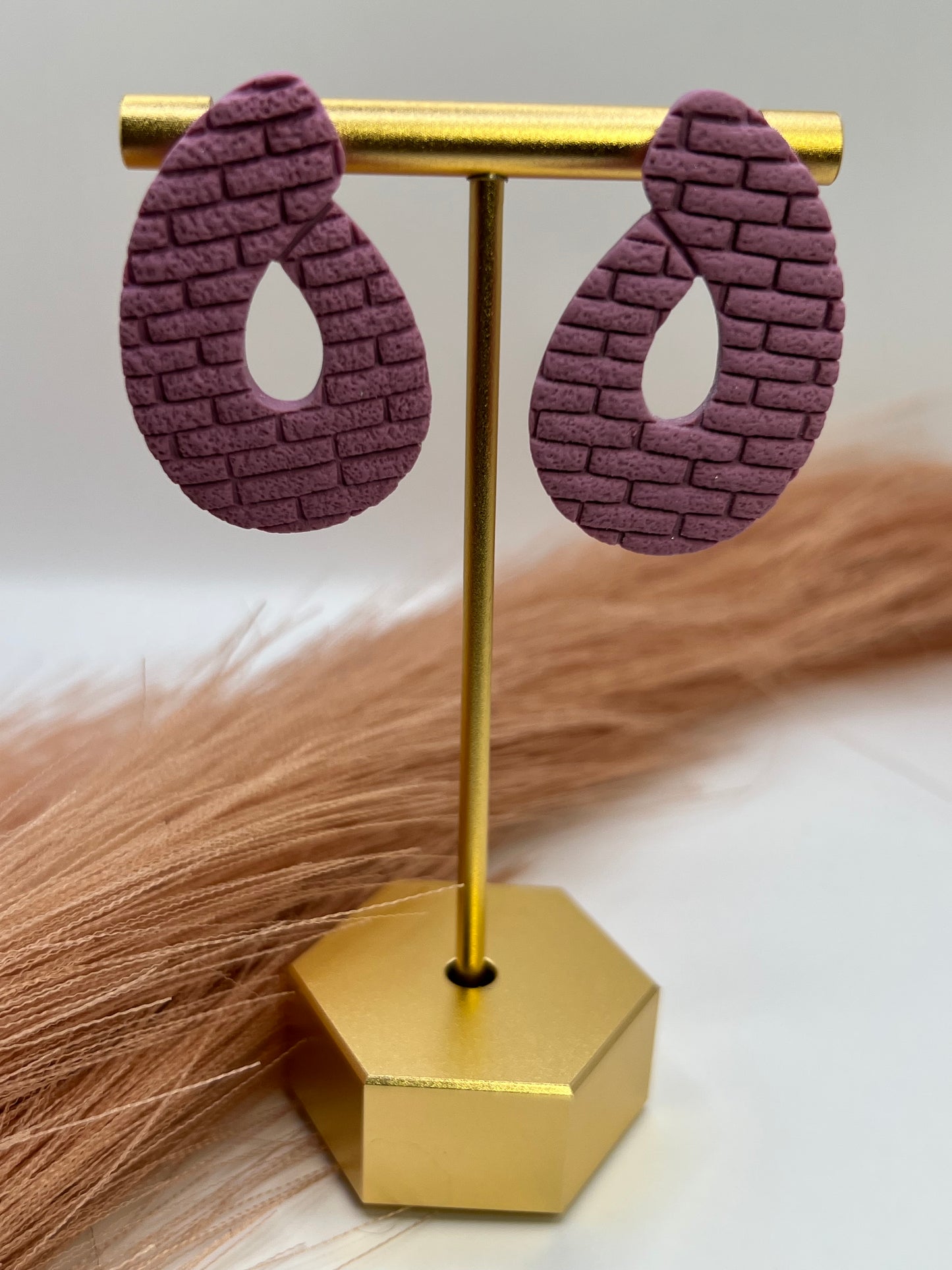 Purple brick layered studs