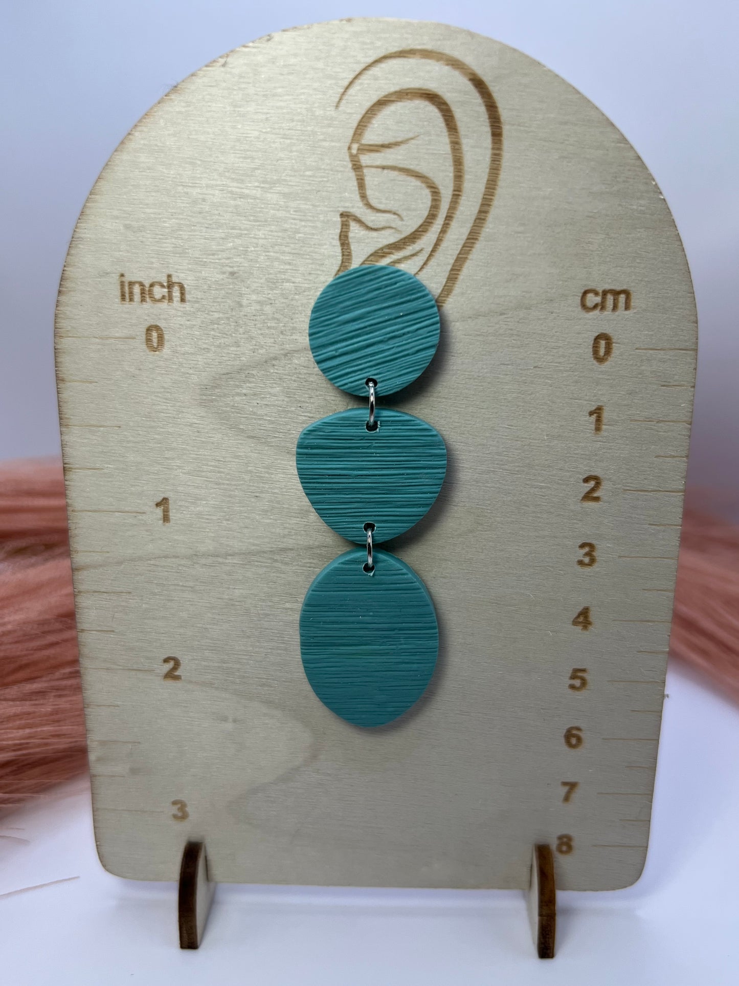Turquoise three tier dangles