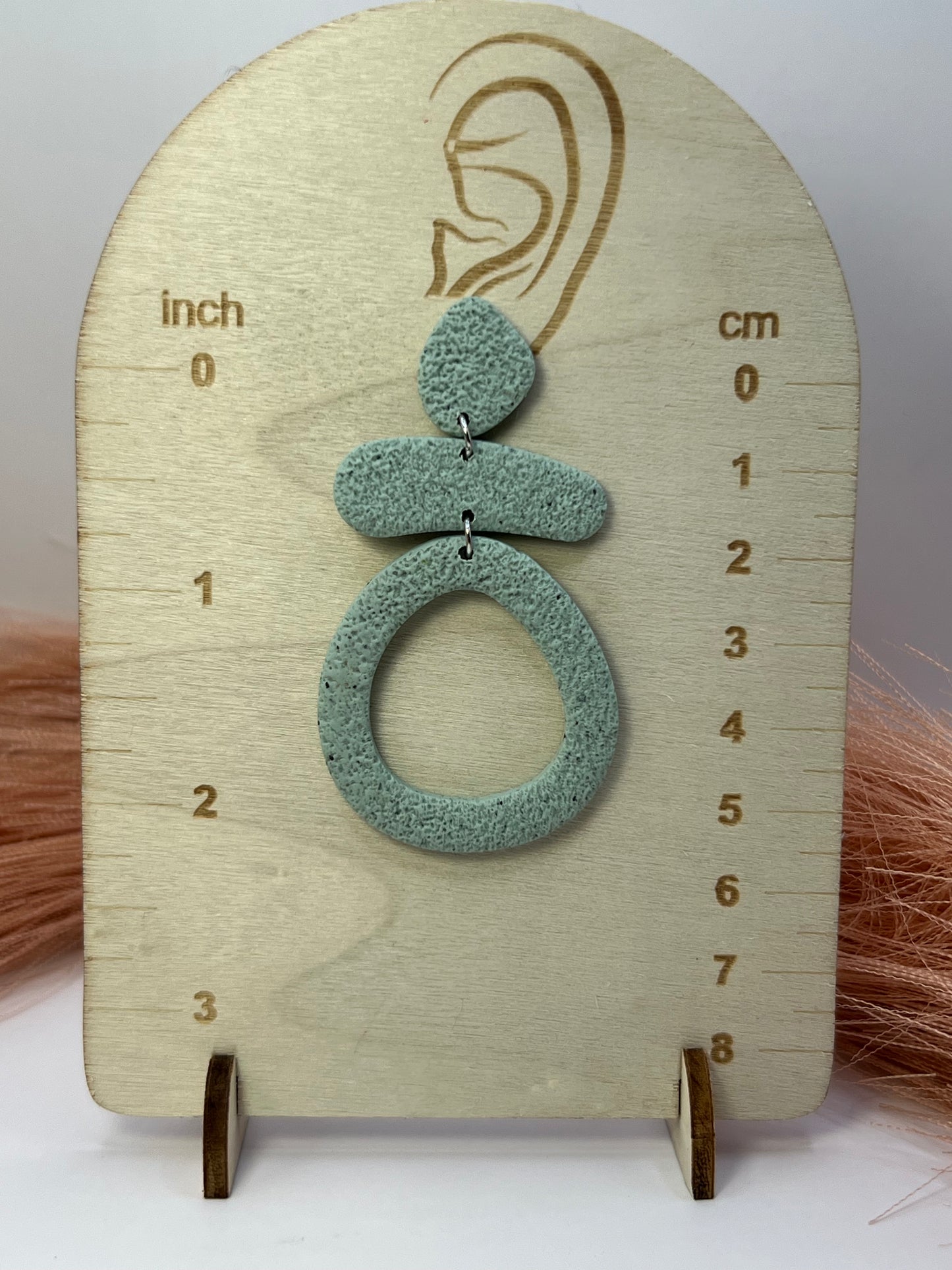 Mint green boho dangles