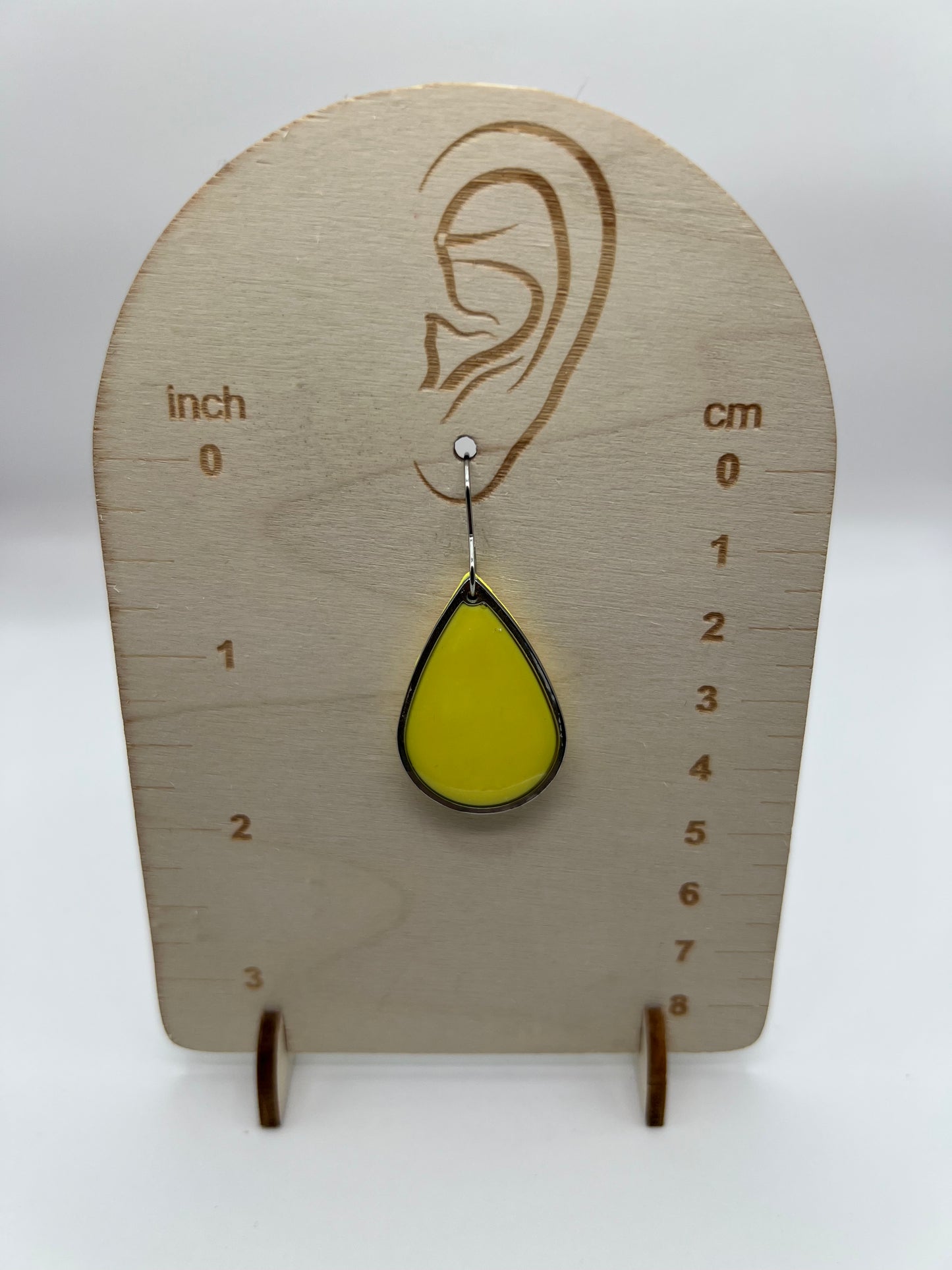Yellow teardrop dangles