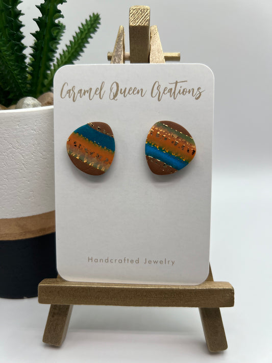 Fall inspired colorful stud