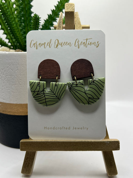 Wooden drop dangles