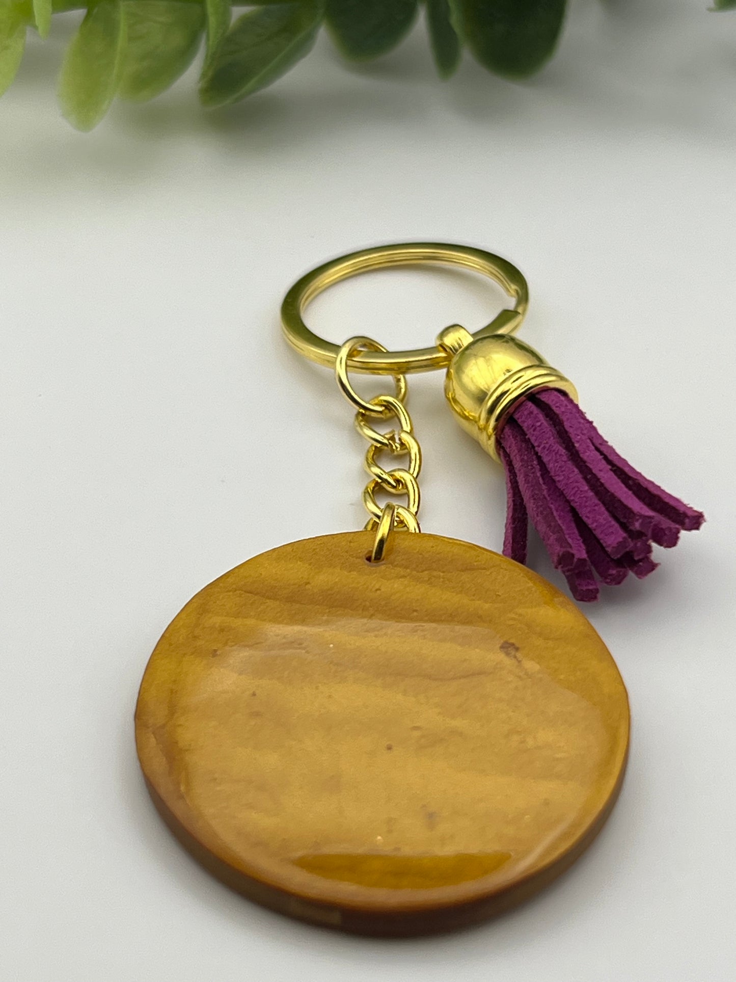 Plum Inspirational keychain