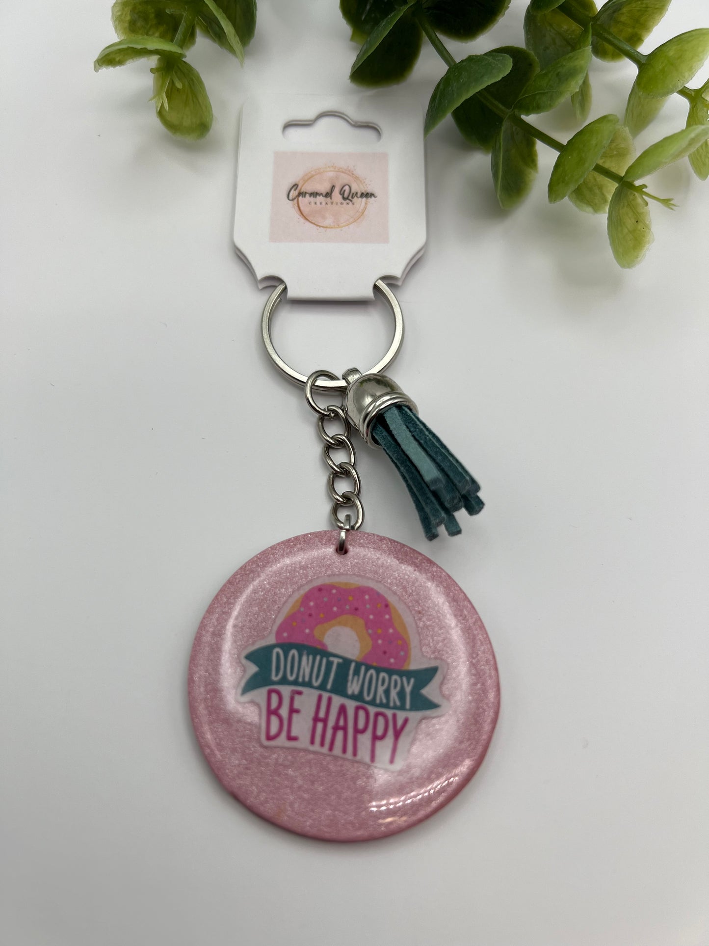 “Donut worry” keychain