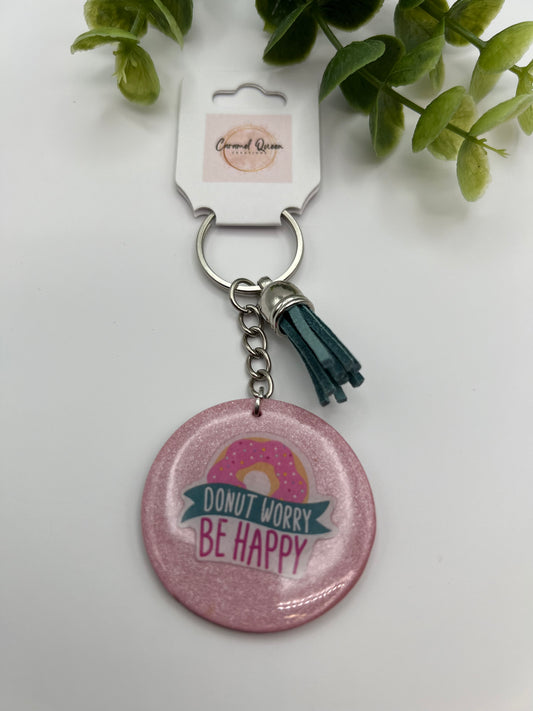 “Donut worry” keychain