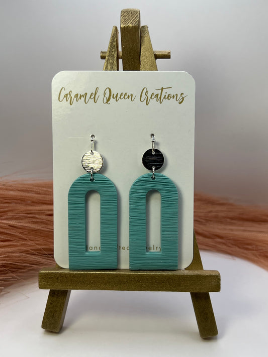 Turquoise arched dangles