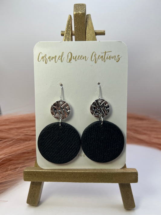 Black circular dangles