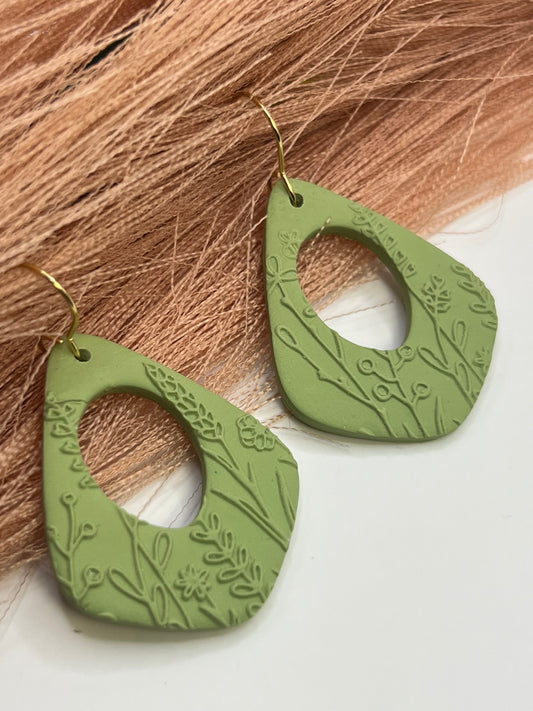 Pastel floral dangles