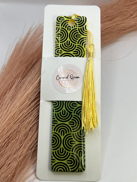 Geometric printed bookmark