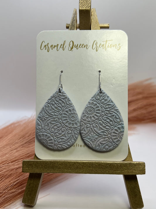 Lavender teardrop dangles