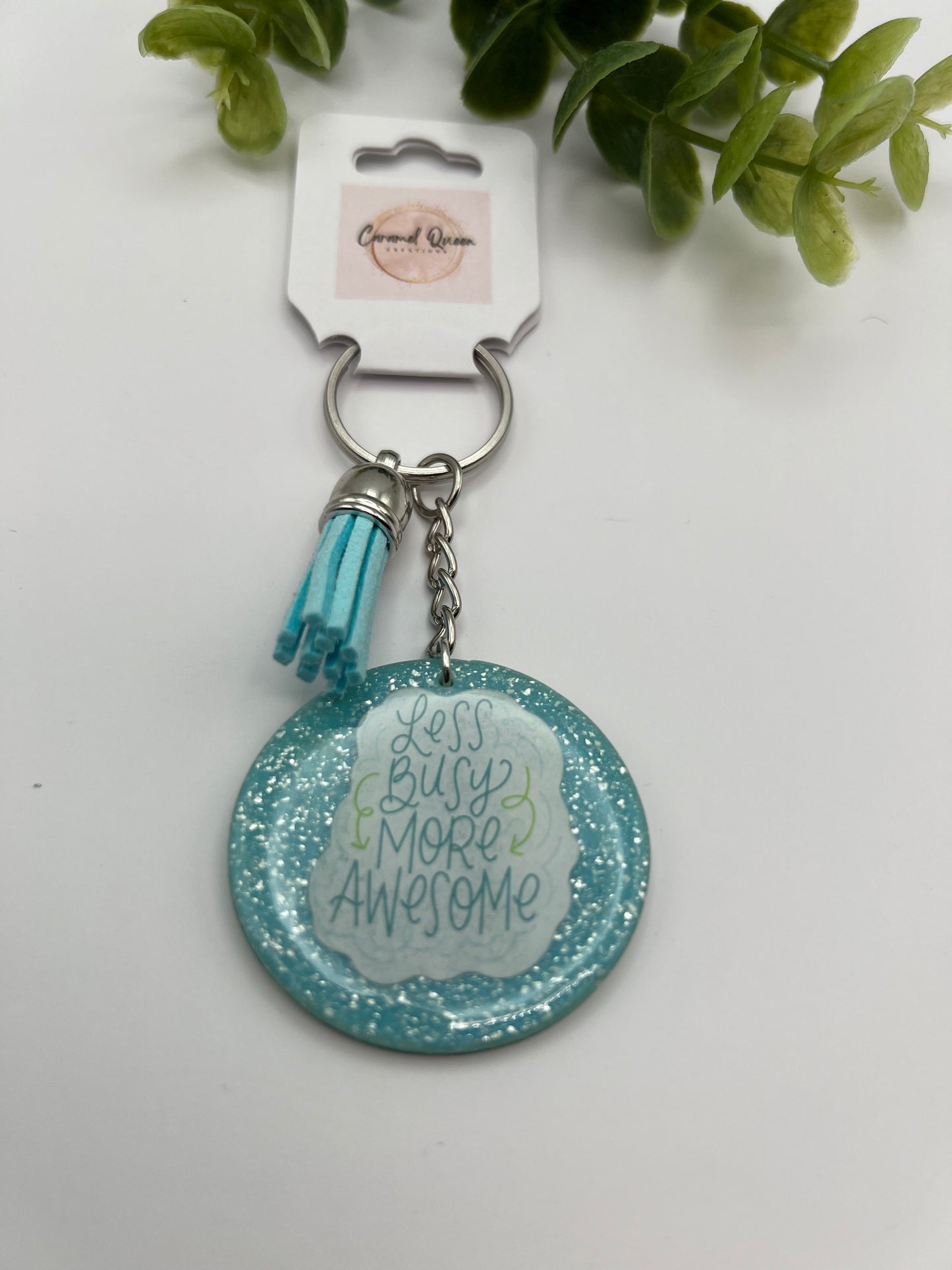 “Less busy” keychain