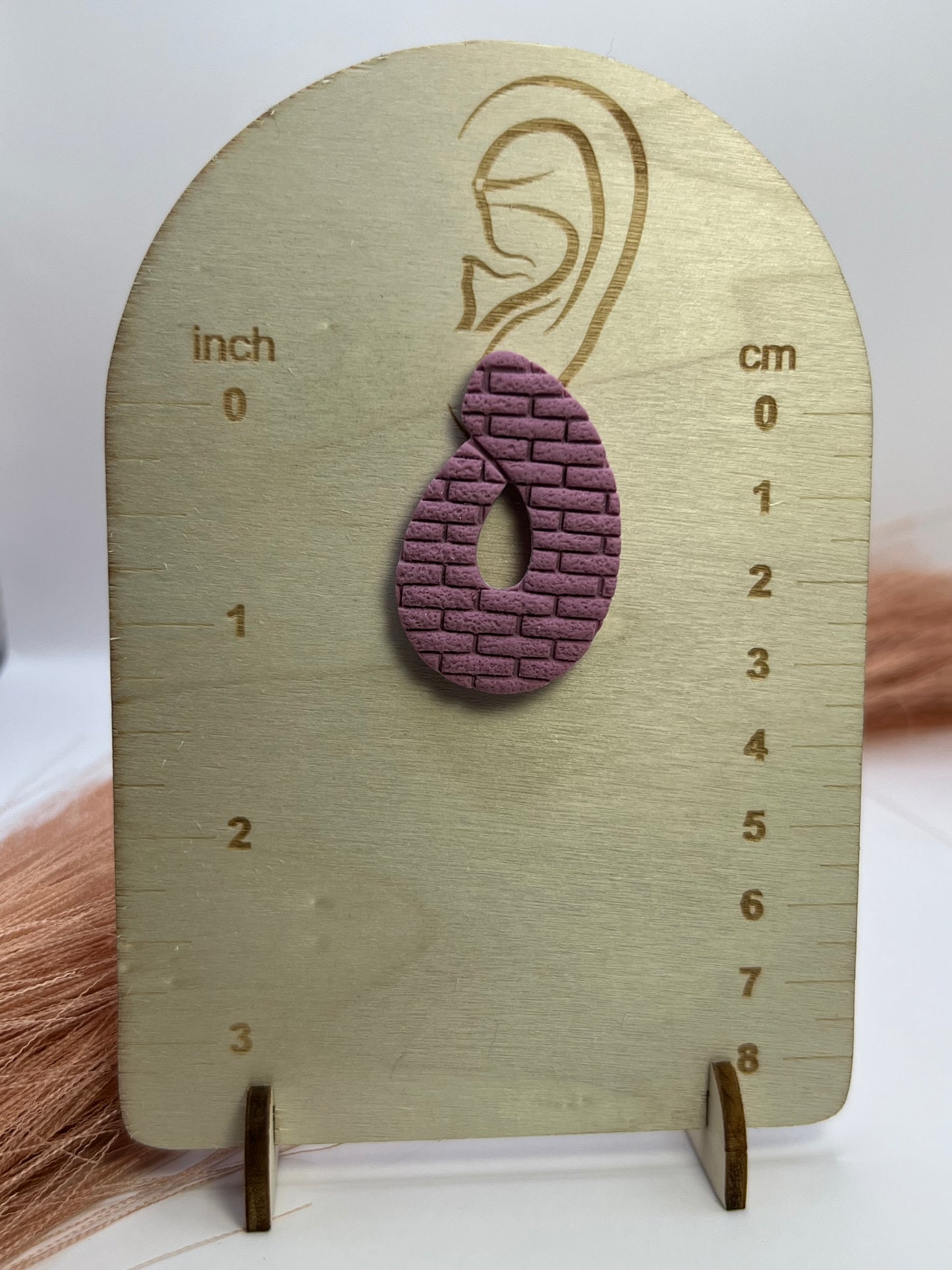 Purple brick layered studs