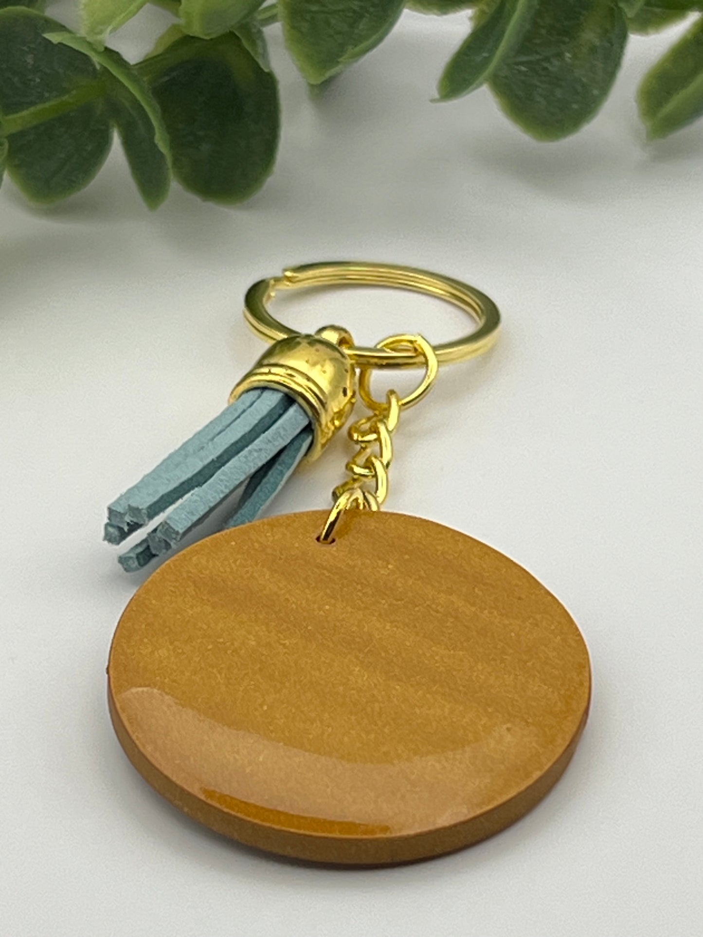 Robin egg blue Inspirational keychain