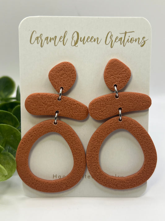 Terracotta boho dangles