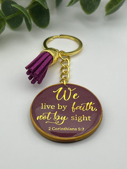 Plum Inspirational keychain