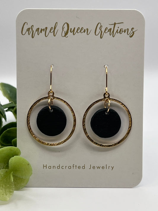 Black inner circle dangles