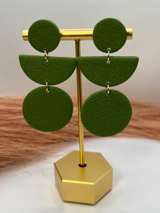 Olive green dangles