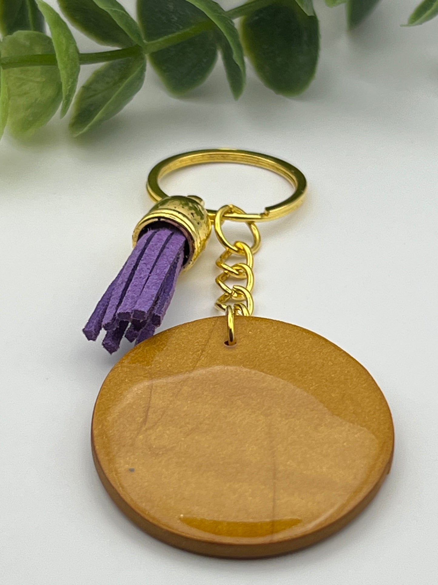 Dark Purple scriptural keychain