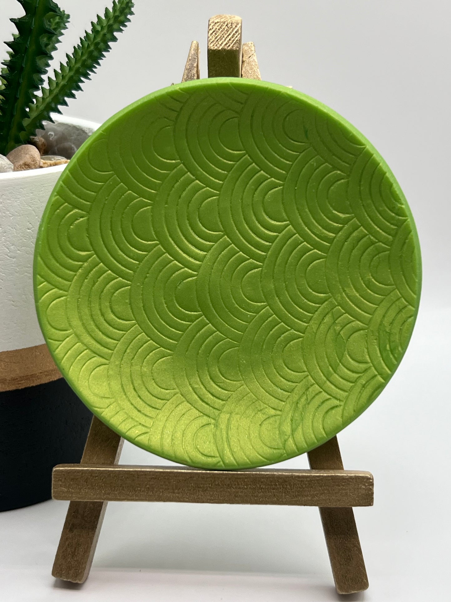 Apple green trinket dish