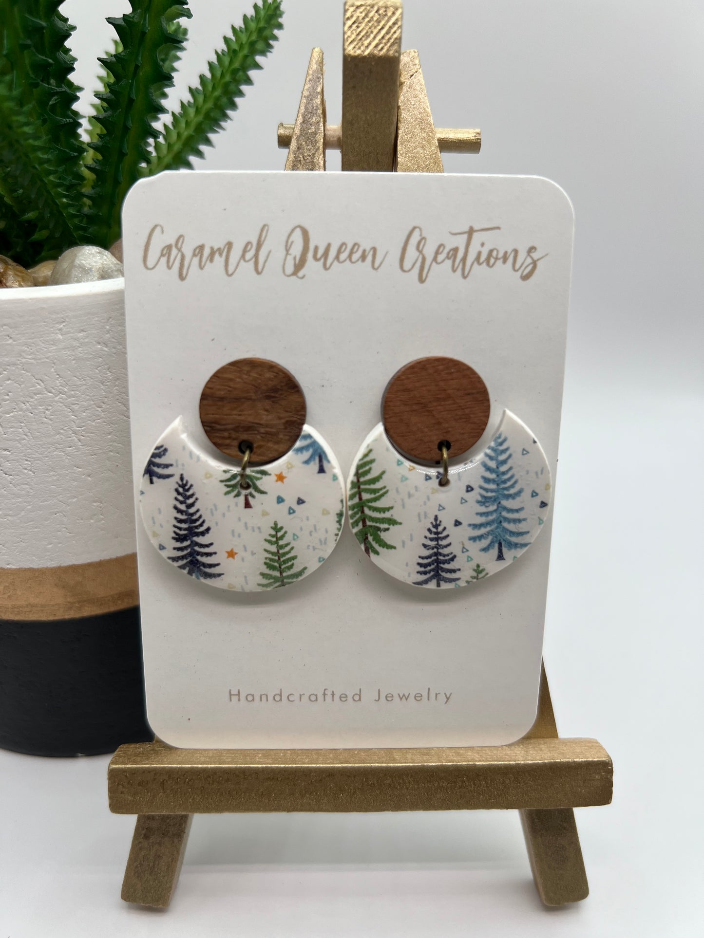 Christmas tree inspired dangles