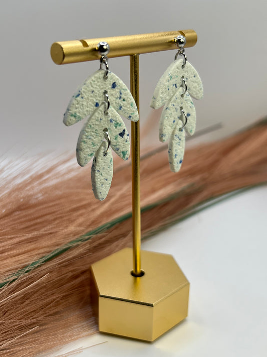 Confetti teardrop dangles