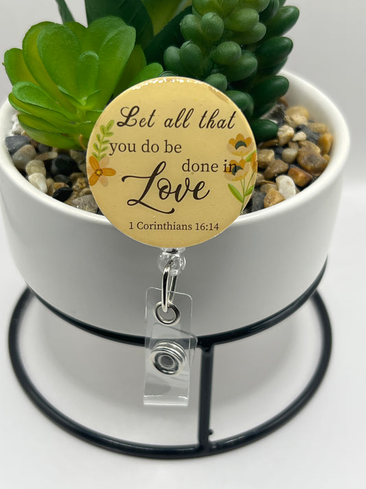 “Let all you do” badge reel