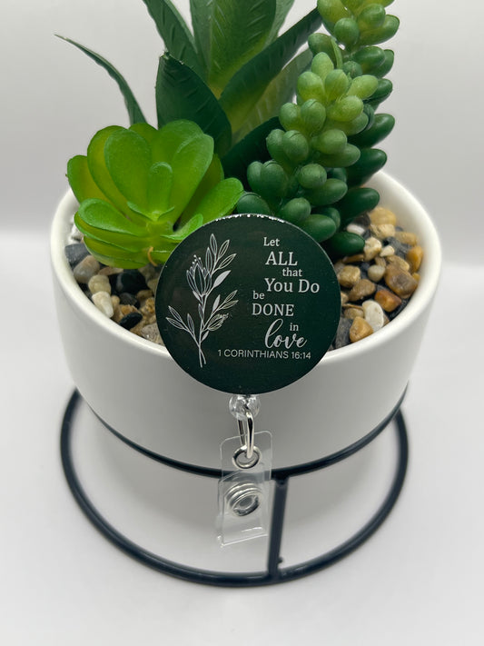 “Let all you do” badge reel