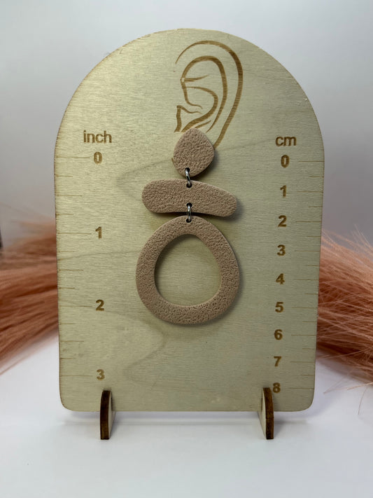 Beige boho dangles