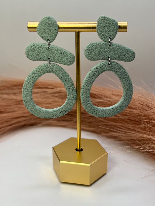 Mint green boho dangles