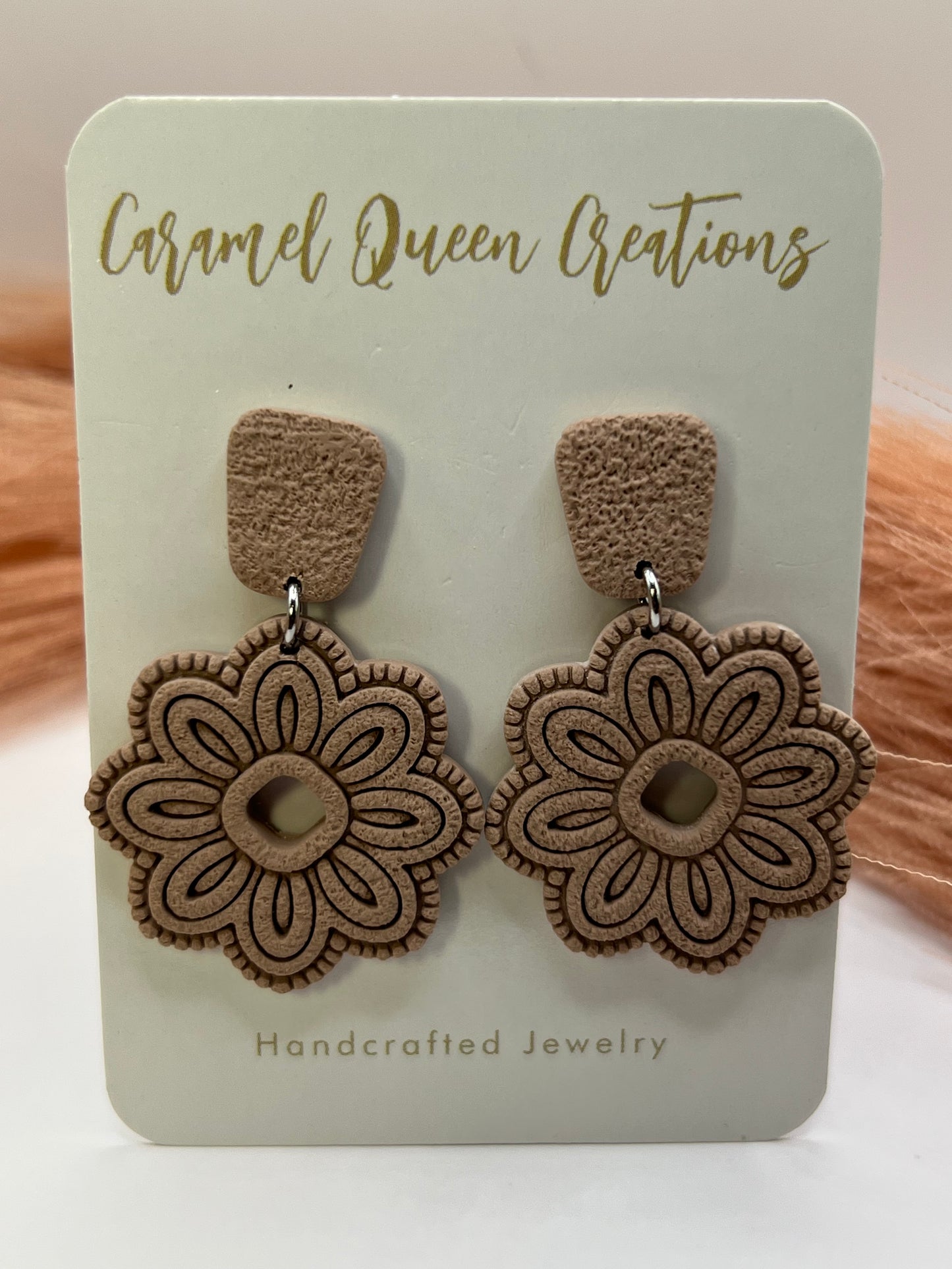 Brown boho dangles