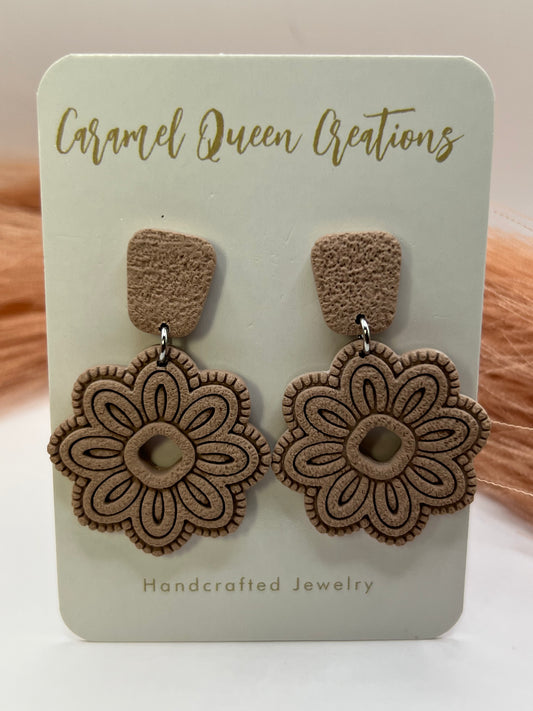 Brown boho dangles
