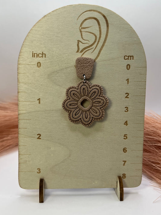 Brown boho dangles