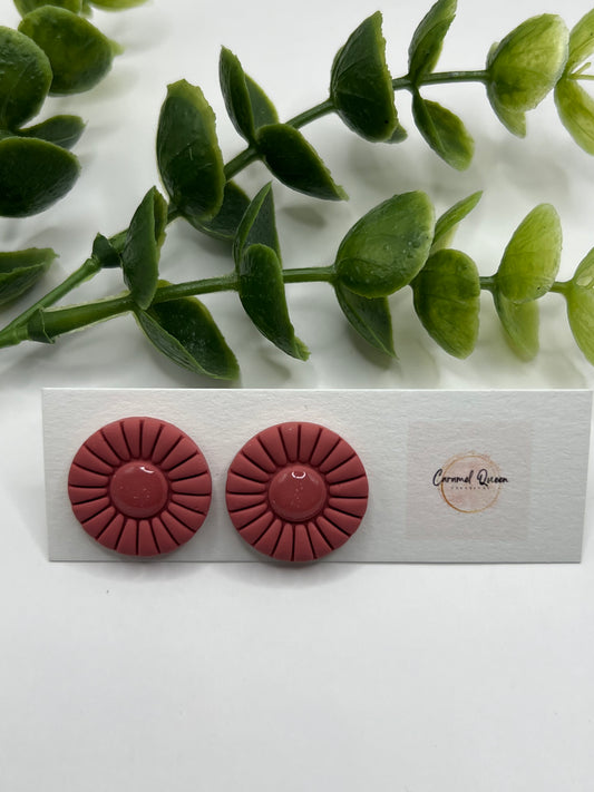 Dusty rose boho dangles