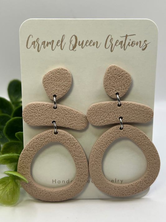 Beige boho dangles