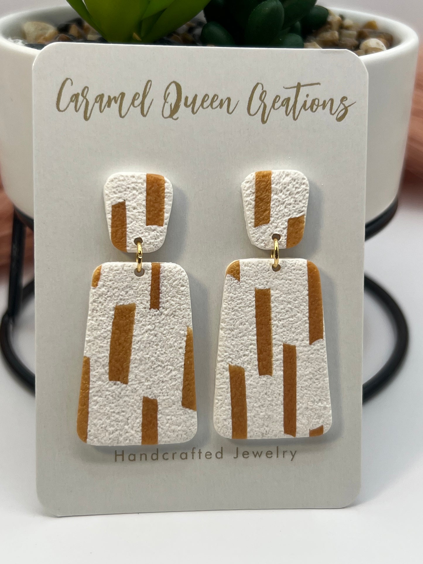 Caramel drip dangles