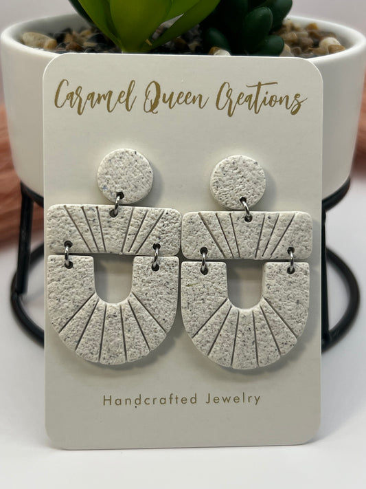Geometric oreo dangles